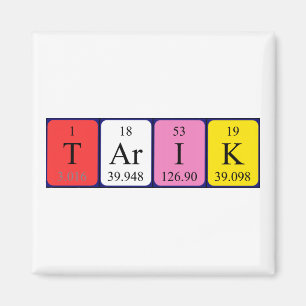 Tarik periodic table name magnet