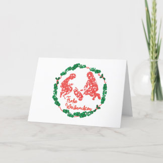 Tarjeta corona alemán holiday card