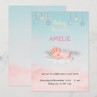 Tarjeta De Agradecimiento Baby Shower Thank You Card