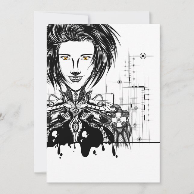 Tarjeta de agradecimiento plana thank you card (Front)