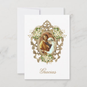Tarjeta de Agredecimento de Boda Wedding Thank Thank You Card