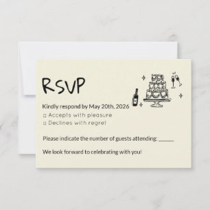 Tarjeta de confirmación RSVP card