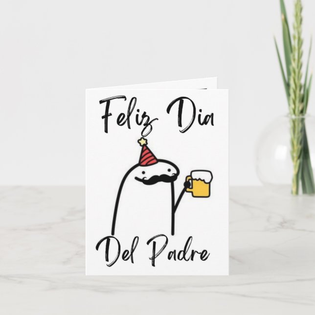 Tarjeta de Feliz Dia Del Padre  Thank You Card (Front)