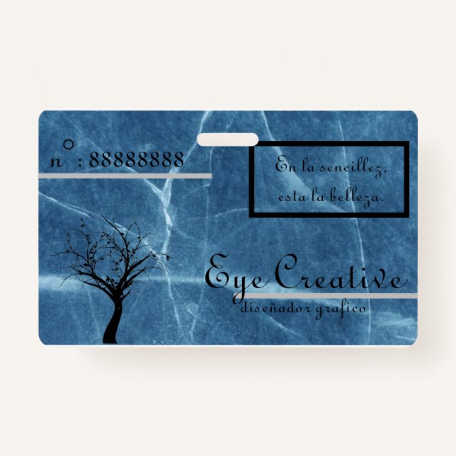 Tarjeta de presentacion [Eye Creative] ID Badge (Front)