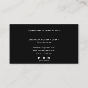 Tarjeta De Visita Add your custom logo circle prof Business Card