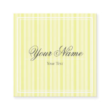 Tarjeta de Visita - Líneas - Amarillo