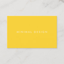 Tarjeta de visita Minimal Yellow Business Card