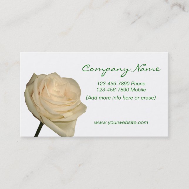 Tarjeta de Visitas - Floral Business Card (Front)