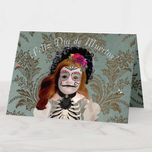 Tarjeta Elegante Día de Muertos Greeting (español) Card