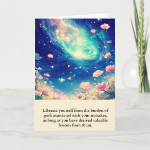 Tarjeta flowers message happy birthday card