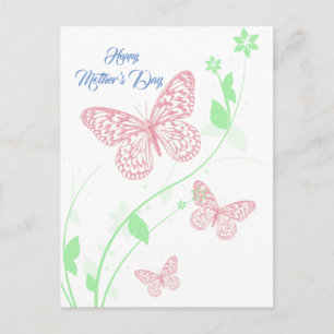 Tarjeta - Happy Mother's Day - Mariposas Postcard