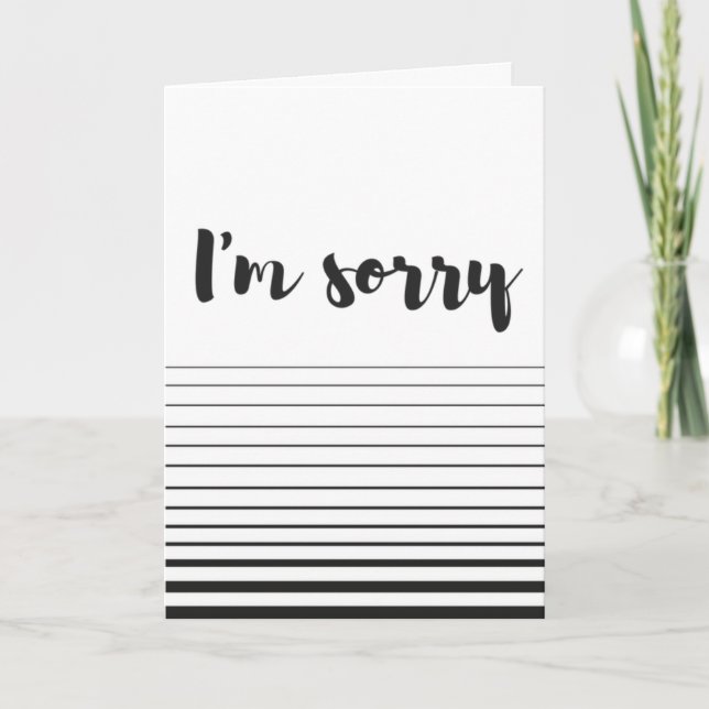Tarjeta "I'm sorry" Card (Front)