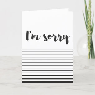 Tarjeta "I'm sorry" Card