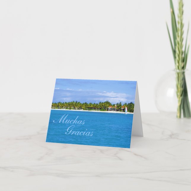 Tarjeta Muchas Gracias Thank You Card (Front)