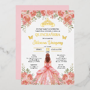 Tarjeta para Quinceañera Invitacion de quinceanera