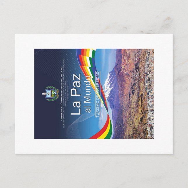 Tarjeta Posta La Paz al mundo Holiday Postcard (Front)