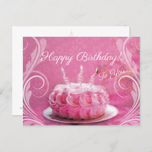 Tarjeta postal - Pastel de cumpleaños Postcard