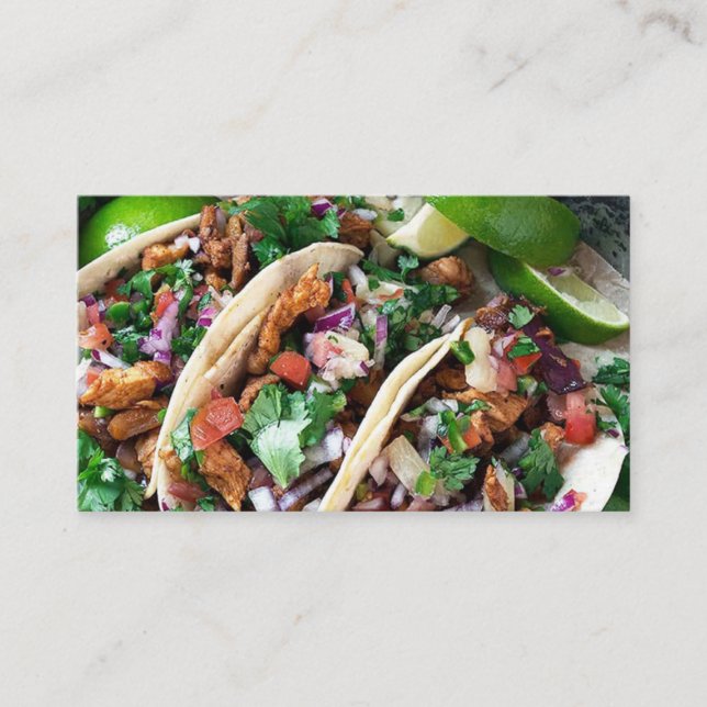 Tarjetas de Negocio Tacos Business Card (Front)