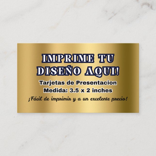 Tarjetas de Presentacion para Negocio Business Card (Front)
