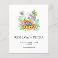 Tarjetas de "Reserva la Fecha" para Quinceañeras