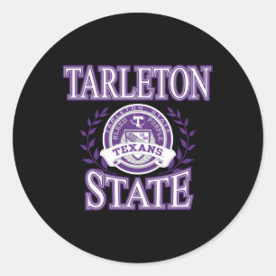 Tarleton State Texans Laurels Classic Round Sticker