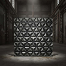 Tarnished Steel Industrial Geometric #18 ID1227