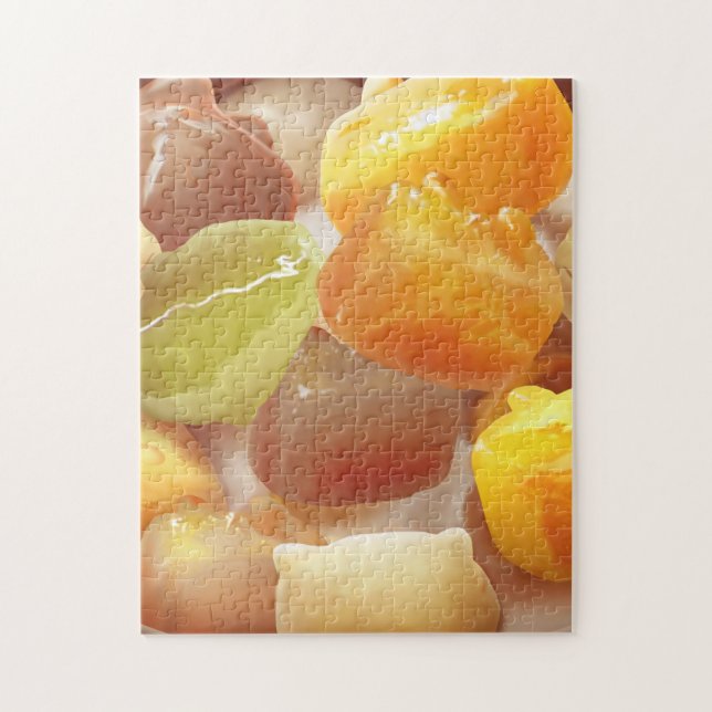 Taro Ball Delight: Iron T Taiwanese Dessert Jigsaw Puzzle (Vertical)