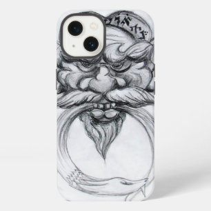 TAROT/ANTIQUE FANTASY GROTESQUE MASK Black White iPhone 13 Case