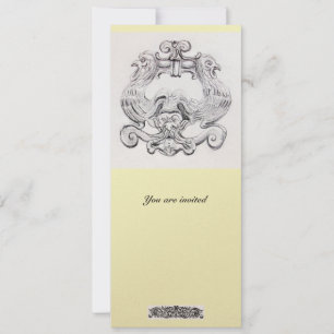 TAROT/ ANTIQUE FLORENTINE GROTESQUE FANTASY INVITATION