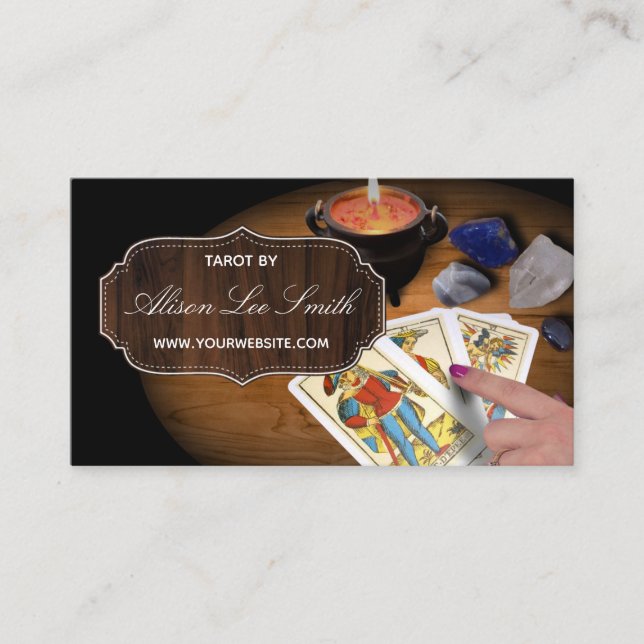 Tarot, astrology, Astrologer Business Card (Front)