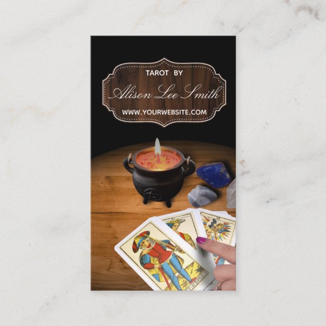 Tarot, astrology, Astrologer Business Card (Front)