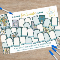 Tarot Baby Shower Due Date Birthday Guessing Game