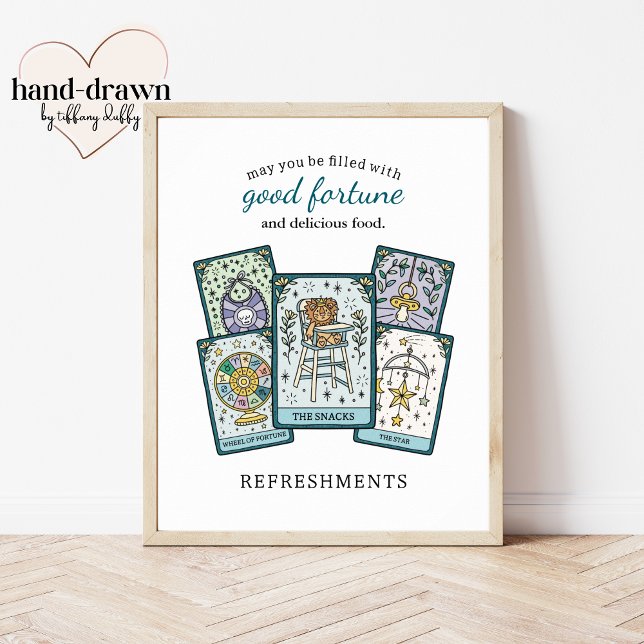 Tarot Baby Shower Frameable Food Table Sign (Creator Uploaded)