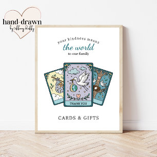 Tarot Baby Shower Frameable Gift Table Sign