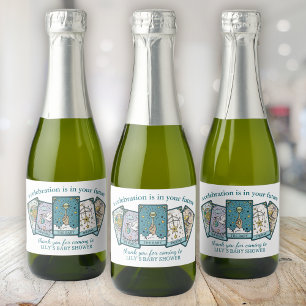 Tarot Baby Shower Sparkling Wine Label