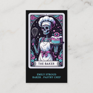 Tarot Baker Black Business Card