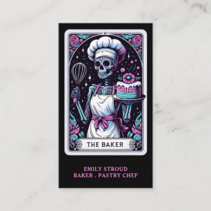 Tarot Baker Black Business Card