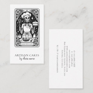 Tarot Baker Pastry Chef Business Card