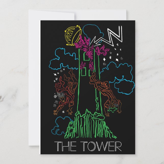 Tarot Blank Card - The Tower (Front)