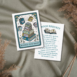 Tarot Books for Baby Shower Book Request Enclosure Card