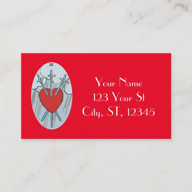 Tarot Card 3 Swords Thunder_Cove (Front)