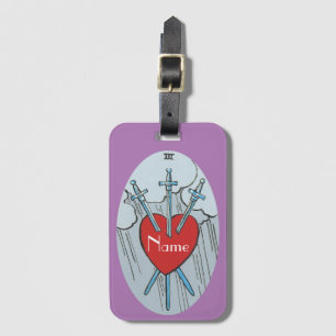 Tarot Card 3 Swords Thunder_Cove  Luggage Tag