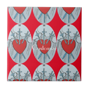 Tarot Card 3 Swords Thunder_Cove Tile