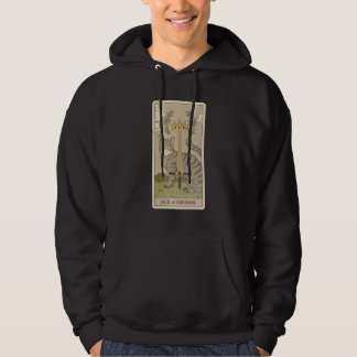 Tarot Card Ace Of Swords And Cat Cosmic Graphic Ca Hoodie