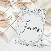 Tarot Card | Bridal Wedding | B+W Favours