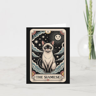Tarot Card Cat Halloween The Siamese