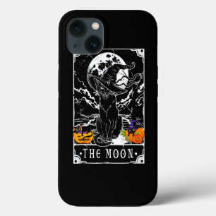 Tarot Card Crescent Moon And Black Cat Witch Hat H iPhone 13 Case