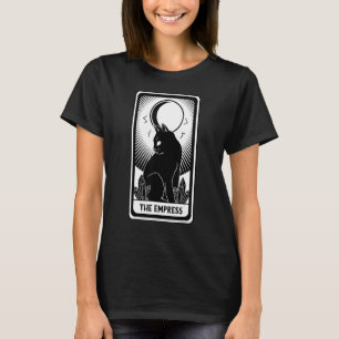 Tarot Card Crescent Moon And Cat T-Shirt