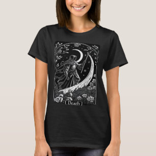 Tarot Card Death Grim Reaper Occult Gothic Witch T-Shirt
