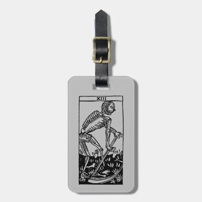Tarot Card: Death Luggage Tag (Front Vertical)